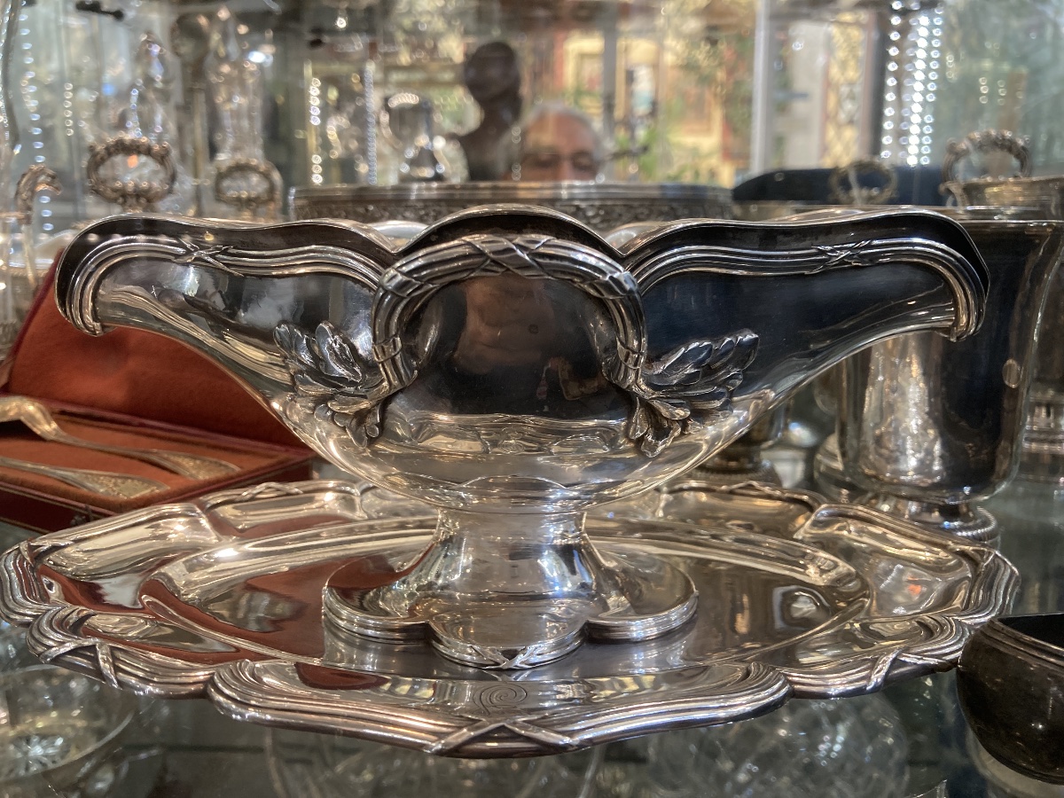 Puiforcat "minerve" Solid Silver Gravy Boat 