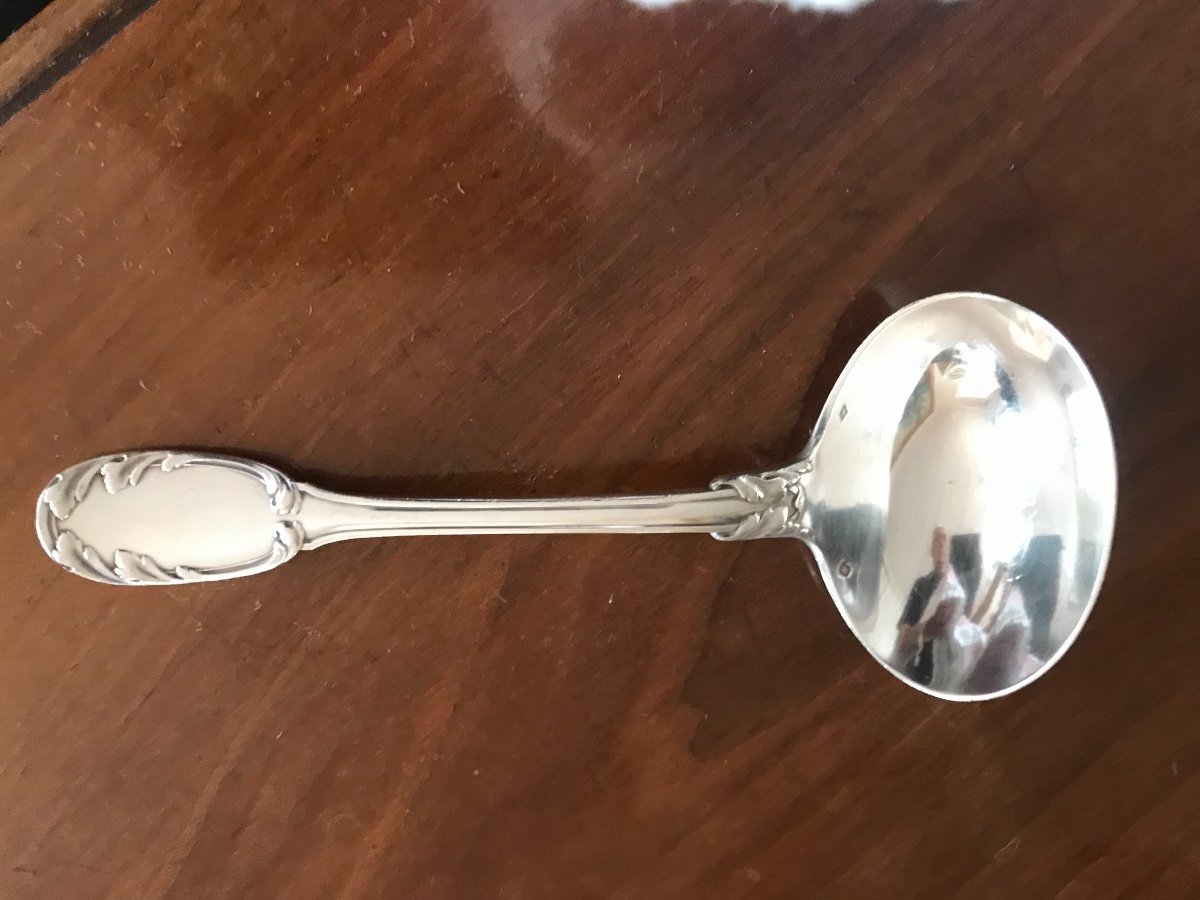 Minerve Sterling Silver Sauce Spoon-photo-2