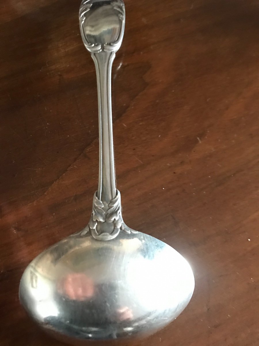 Minerve Sterling Silver Sauce Spoon-photo-5