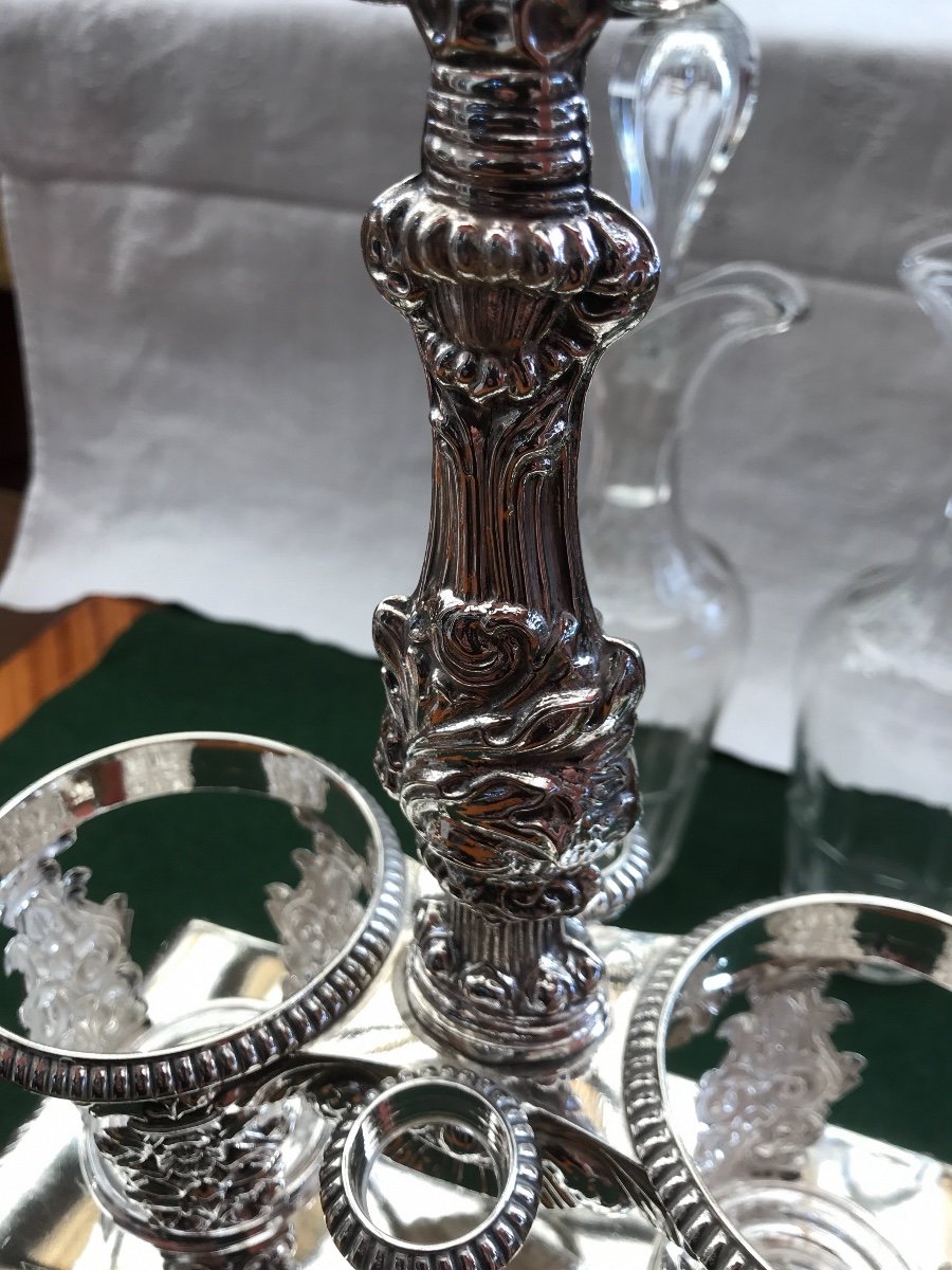 Italian Cruet In Sterling Silver Early 19th Kingdom Of Sardinia-photo-4