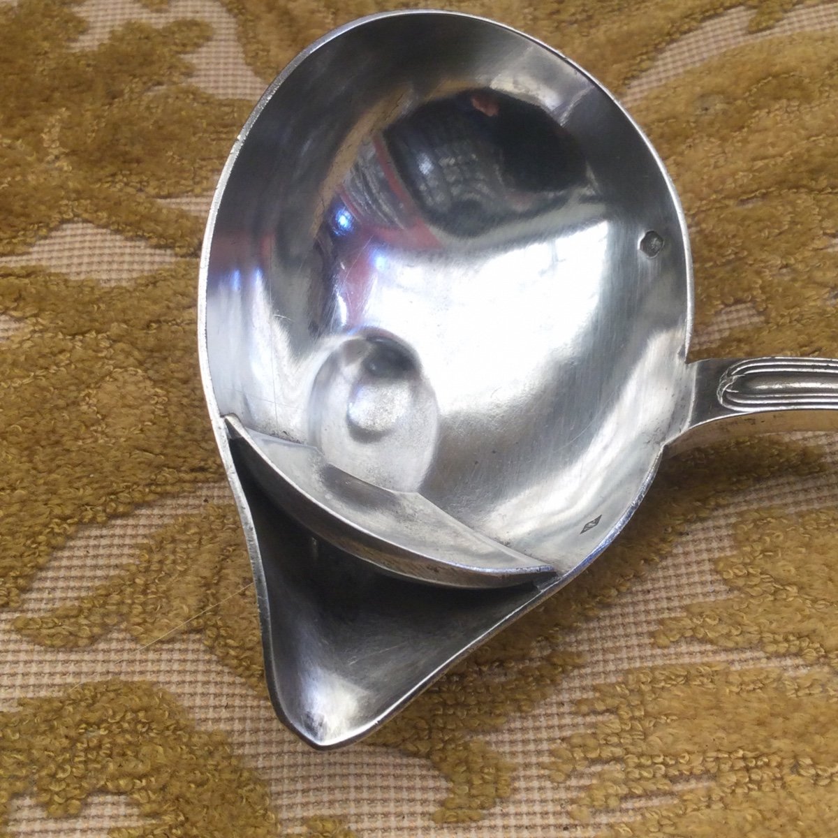 Fat And Lean Sauce Spoon Sterling Silver Minerva Style Lxvi-photo-1