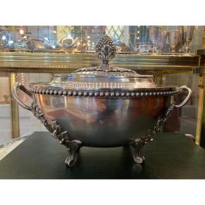 Silver Bronze Soup Tureen 19th