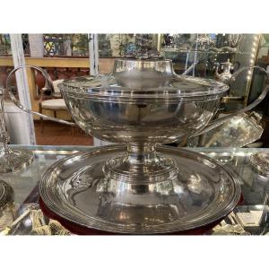 Silver Metal Centerpiece 