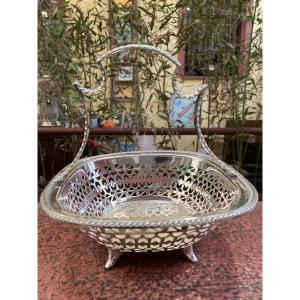 Asprey Signed Biscuit Basket, English Hallmarks 