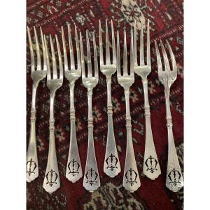 Cardeillac Solid Silver Forks 