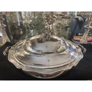 Solid Silver Vegetable Dish, Minerva 1st Standard