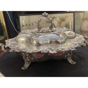 Vegetable Dish With English Metal Bain-marie 