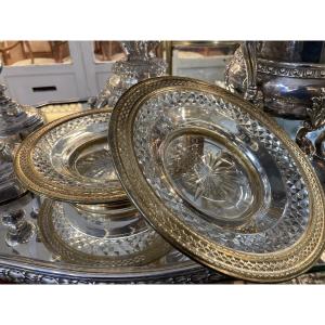 Paire de presentoirs à gateaux Vermeil 