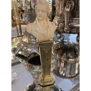 Buste de Napoléon sur socle Vermeil 