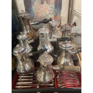 Lot de cafetière tripode 18 e et 19e