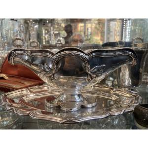 Saucière en argent massif Minerve de Puiforcat
