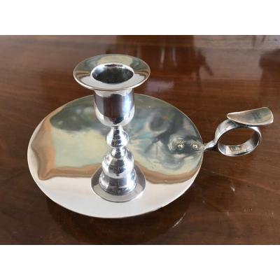Silver Bronze Hand Candle Holder