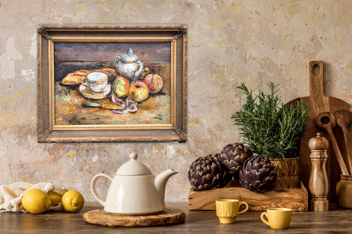 Isaac Païlés (1895 Kiev - 1978 Paris) Ukraine Still Life 1930 33x46 Cm Sbd-photo-4