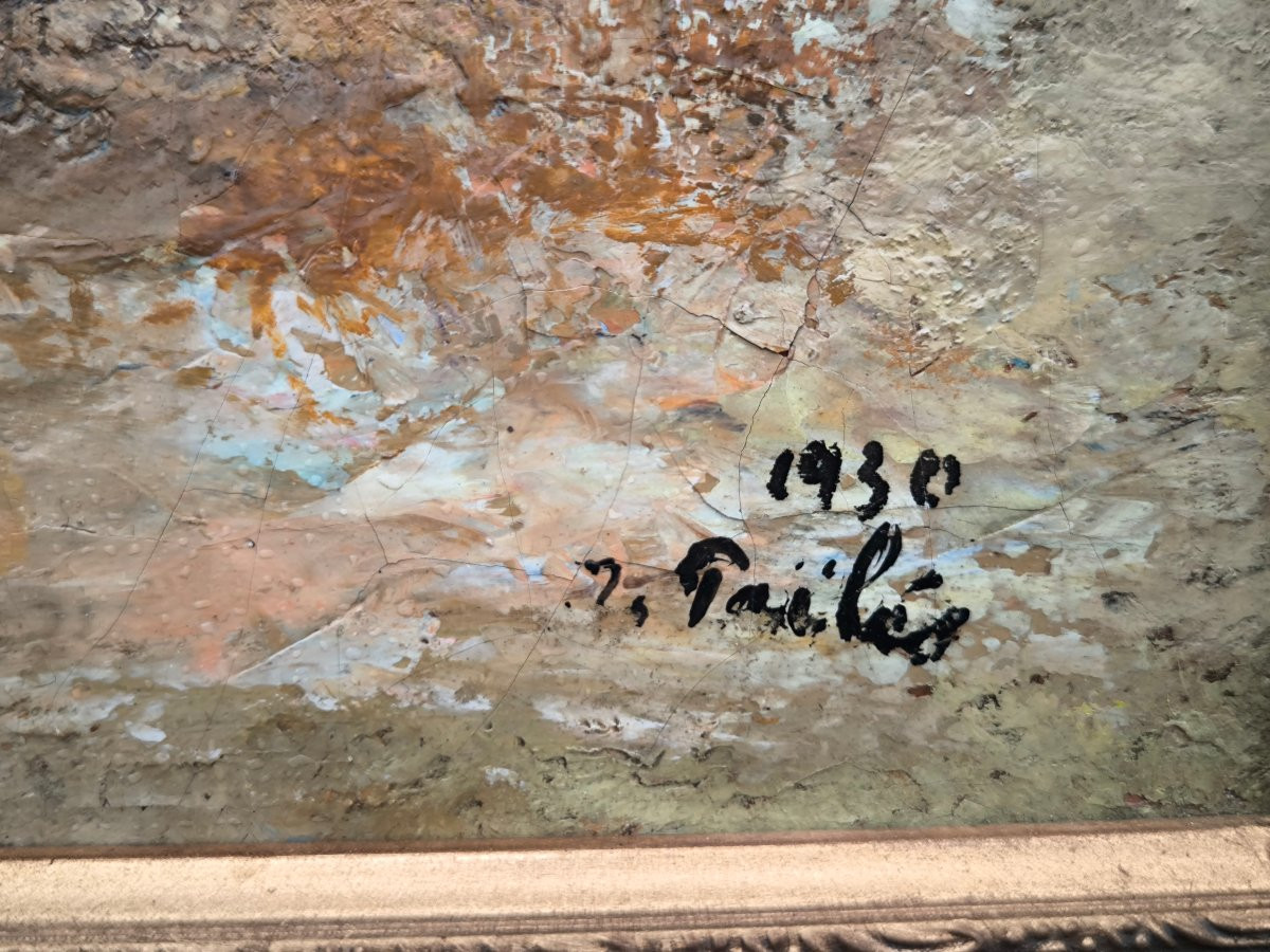 Isaac Païlés (1895 Kiev - 1978 Paris) Ukraine Still Life 1930 33x46 Cm Sbd-photo-5