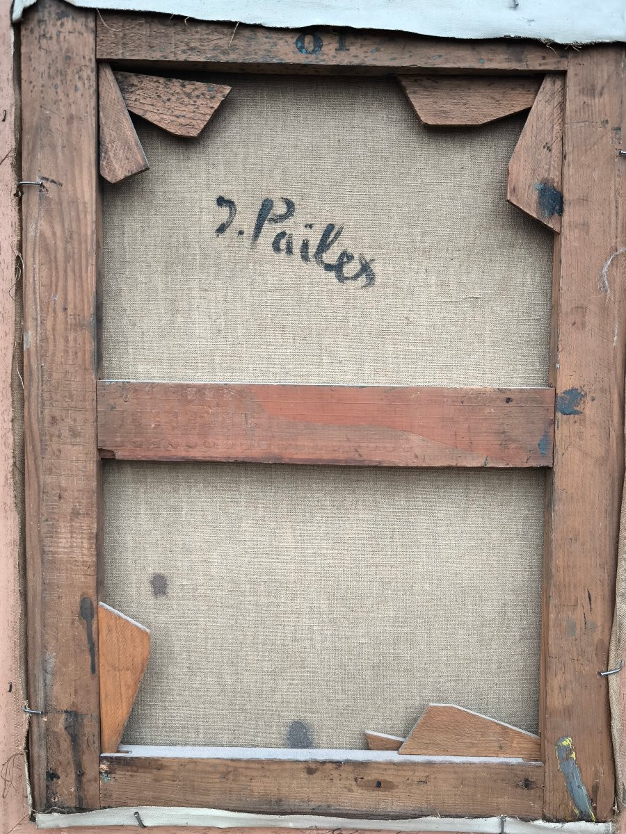 Isaac Païlés (1895 Kiev - 1978 Paris) Ukraine Les  arbres  46x33 cm sbdg-photo-4