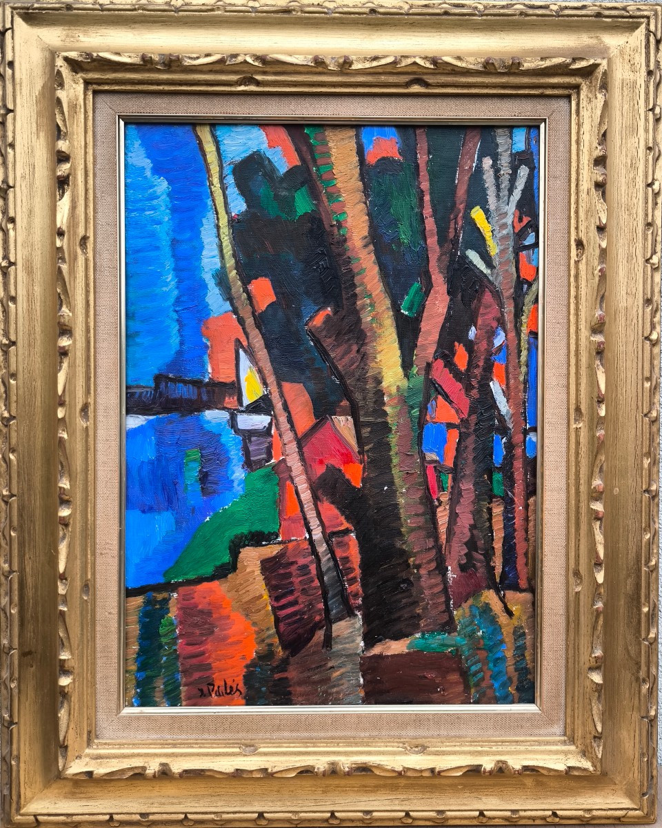 Isaac Païlés (1895 Kiev - 1978 Paris) Ukraine Les  arbres  46x33 cm sbdg