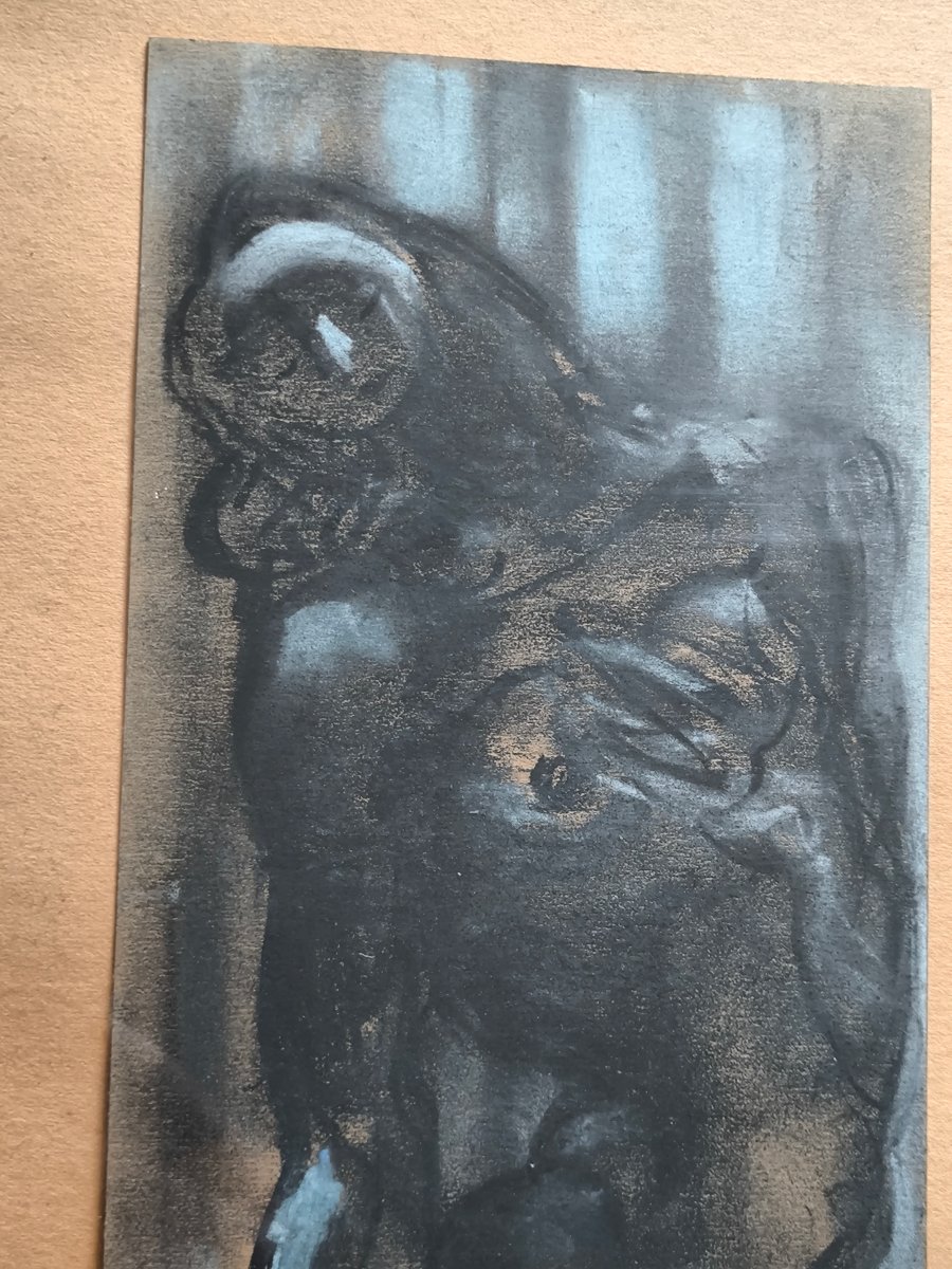 György Ruzicskay, Hungarian Painter (1896–1993), 72x37 Cm, A Pair Of Charcoal Drawings -photo-7
