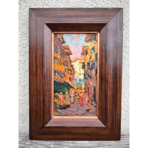 Charles Henri Dagnac-rivière "nice," Hsp 15x8 Cm