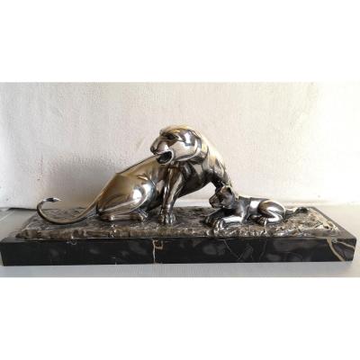 Lavroff George Russe Bronze Sculpture Art Deco