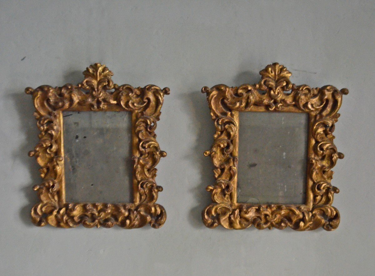Paire De Miroirs Du XVIIIème Siècle 