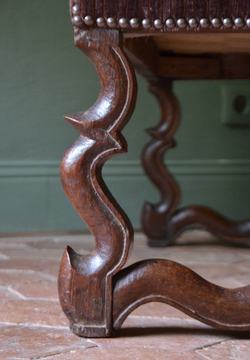 Large Fauteuil Louis XIII -photo-2