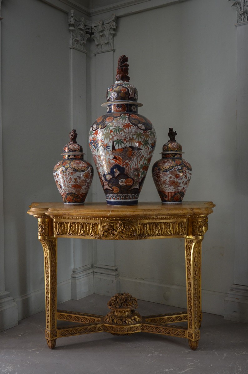 Console Louis XVI En Bois Doré 