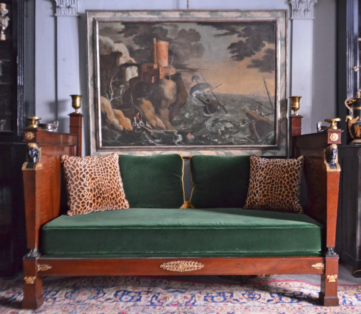 Lit Empire En Acajou 