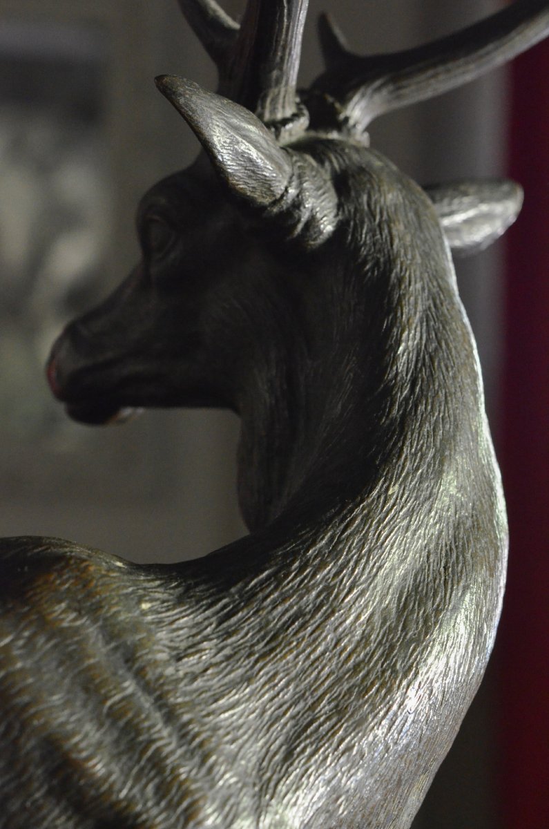 Cerf en bronze / Gruet jeune-photo-1