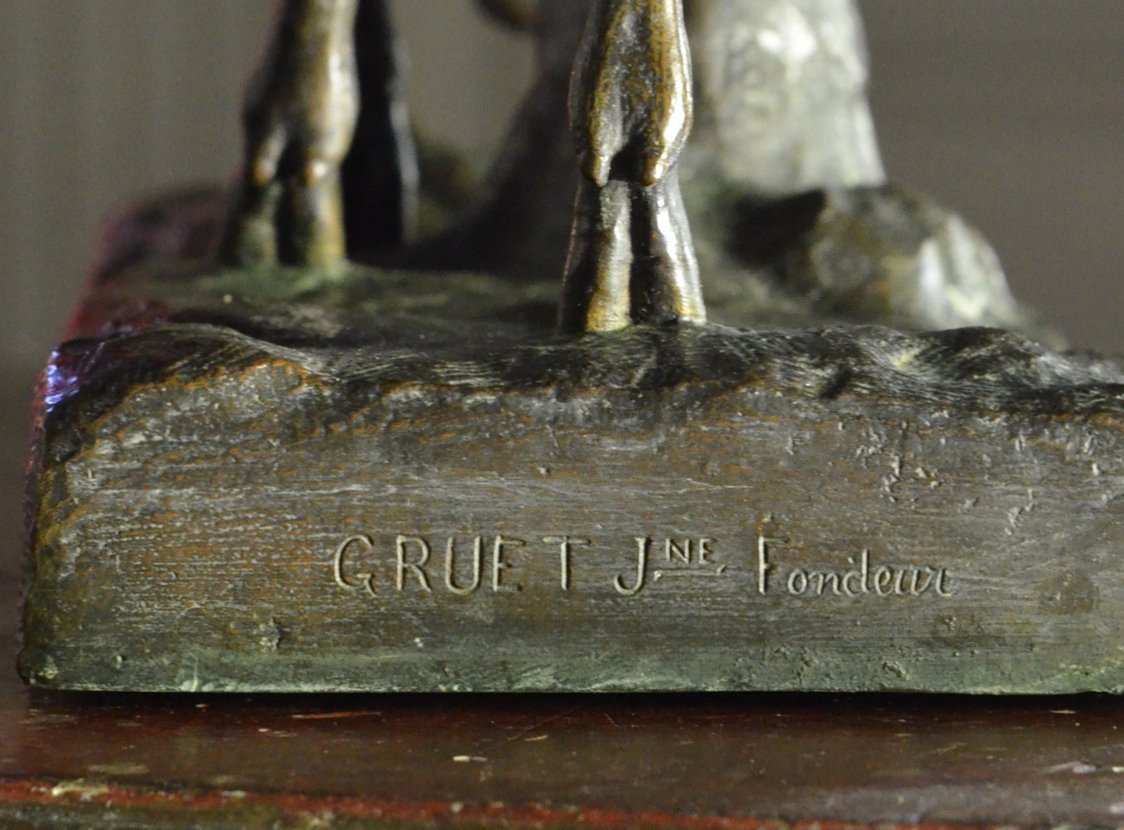 Cerf en bronze / Gruet jeune-photo-4