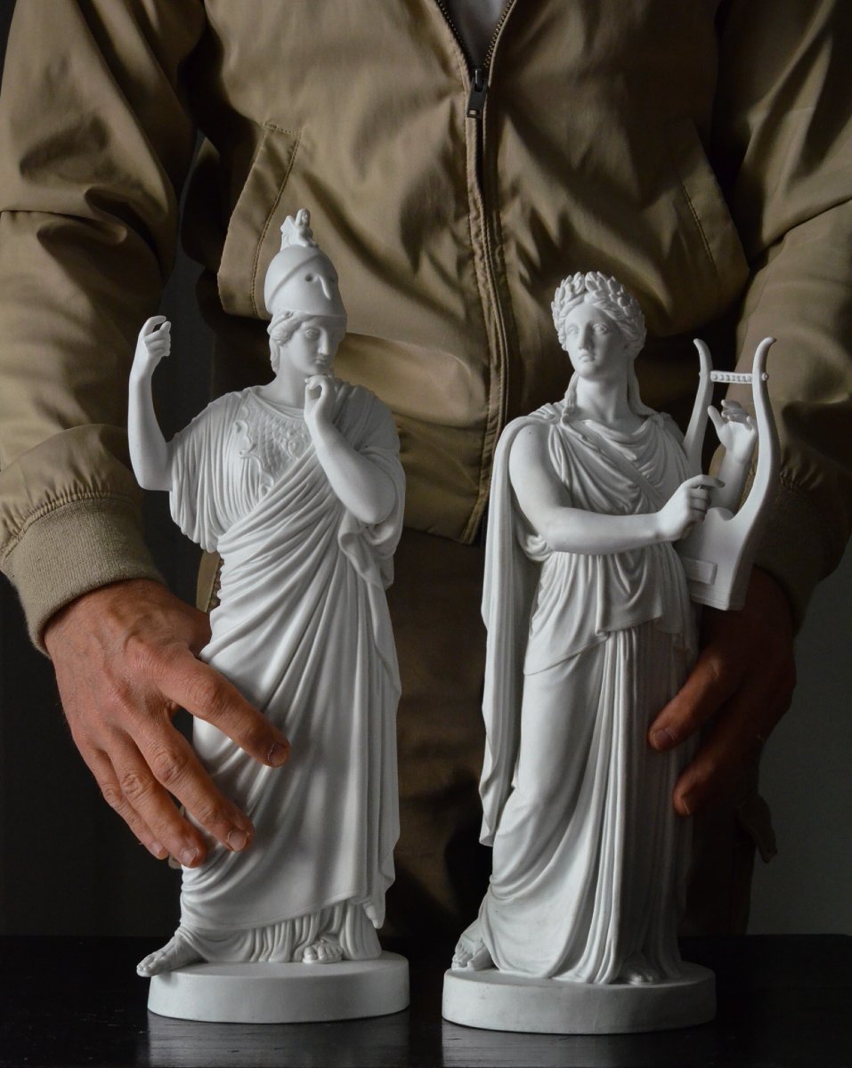 Pair Of Neoclassical Statuettes -photo-4