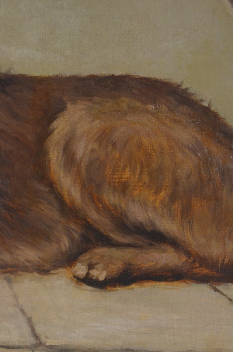 Dog Painting By Gustave Mohler-photo-2
