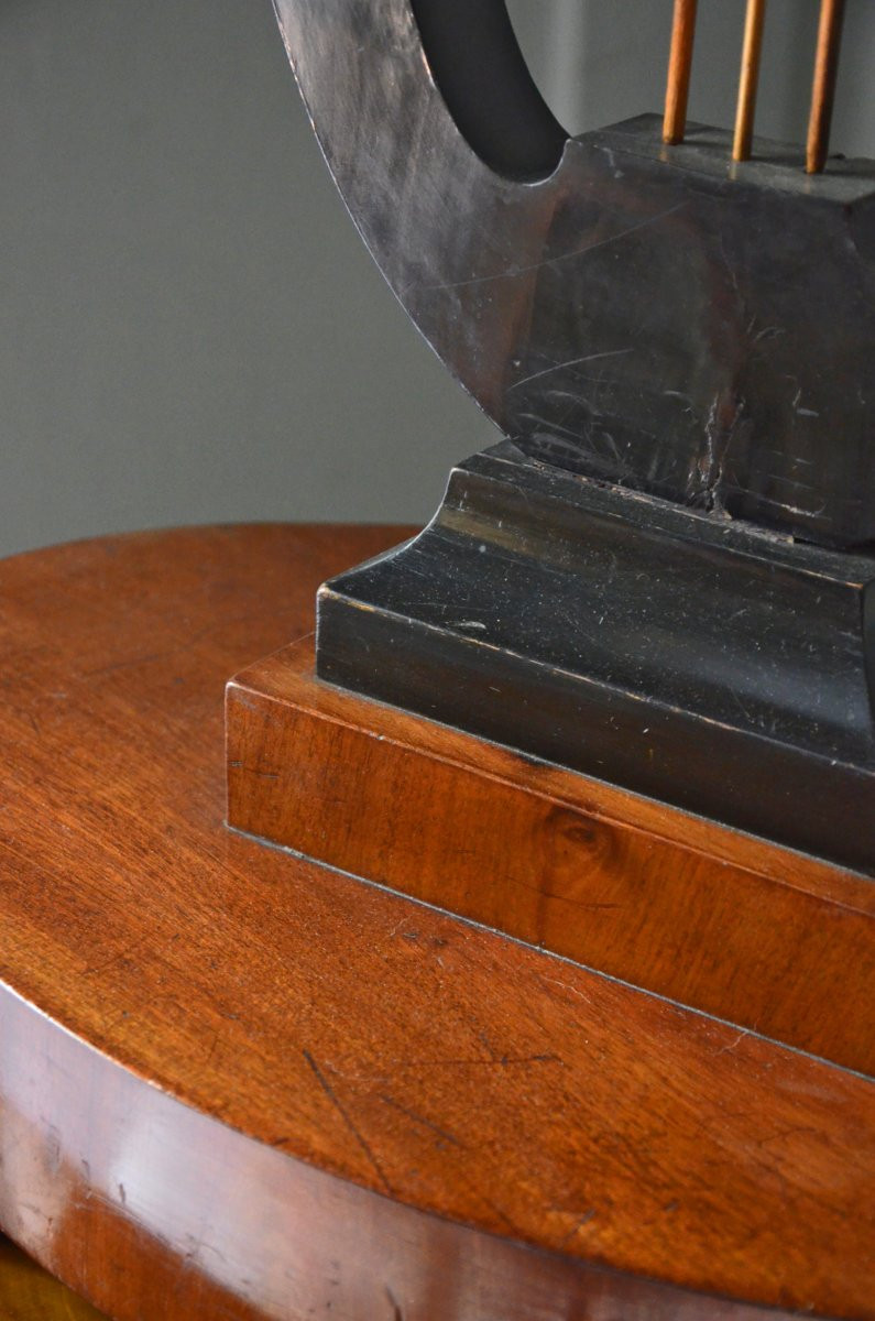 Paire de tables Biedermeier lyre-photo-4