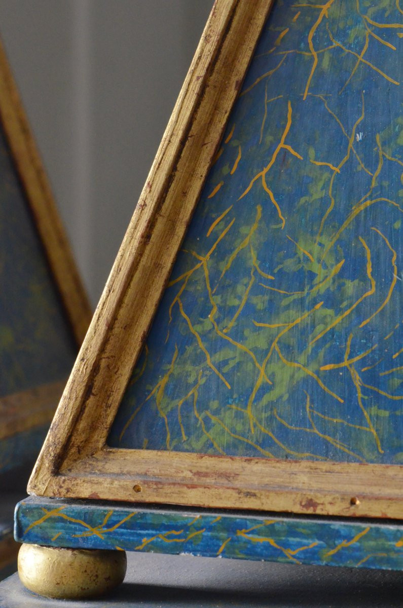 Paire d'obélisques reliquaires -photo-4