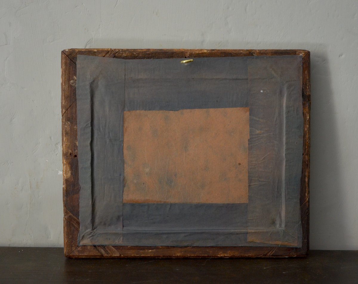 Engraved Glass Mirror From The Late 17th Century-photo-1