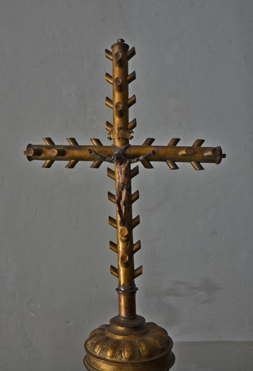 Croix de procession Espagne 1600