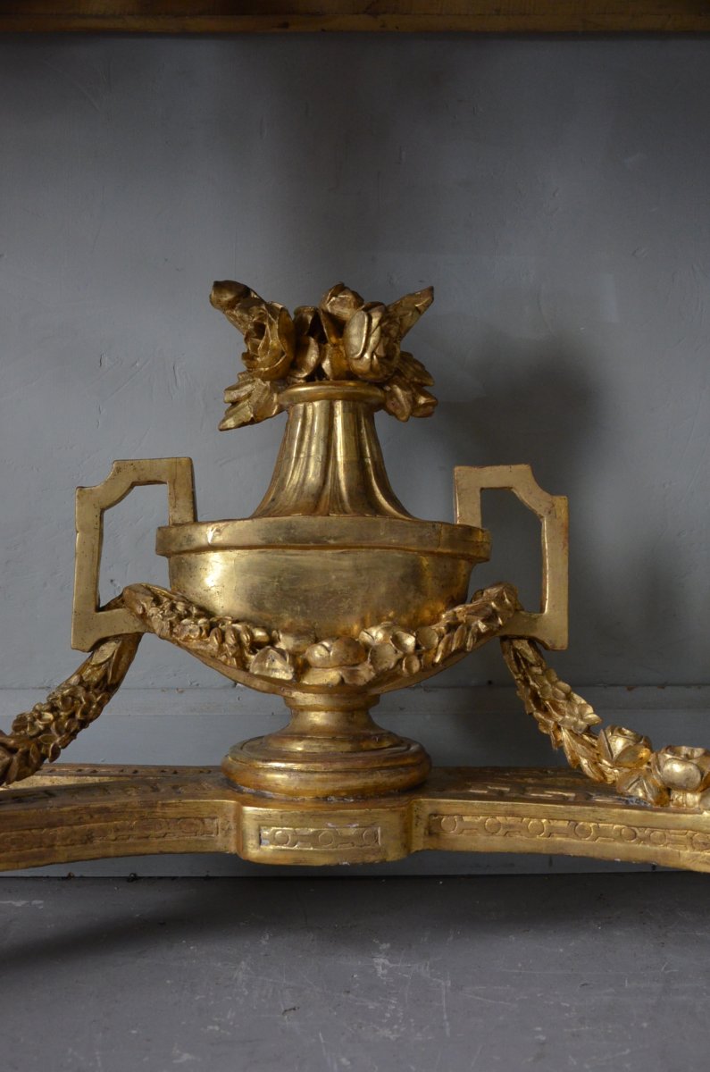 Grande console estampillée Chollot-photo-8