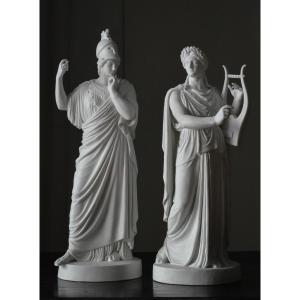 Pair Of Neoclassical Statuettes 