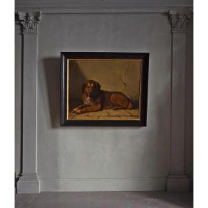 Dog Painting By Gustave Mohler