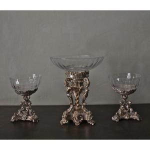 Set Of 3 Table Center Pieces