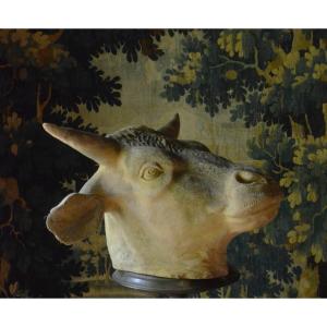 Terracotta Bull's Head