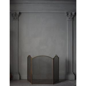Large Brass Fire Screen