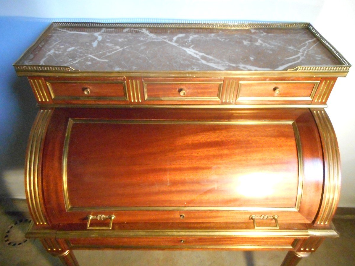 Desk In Mahogany And Gilt Bronze Napoleon III Period-photo-4