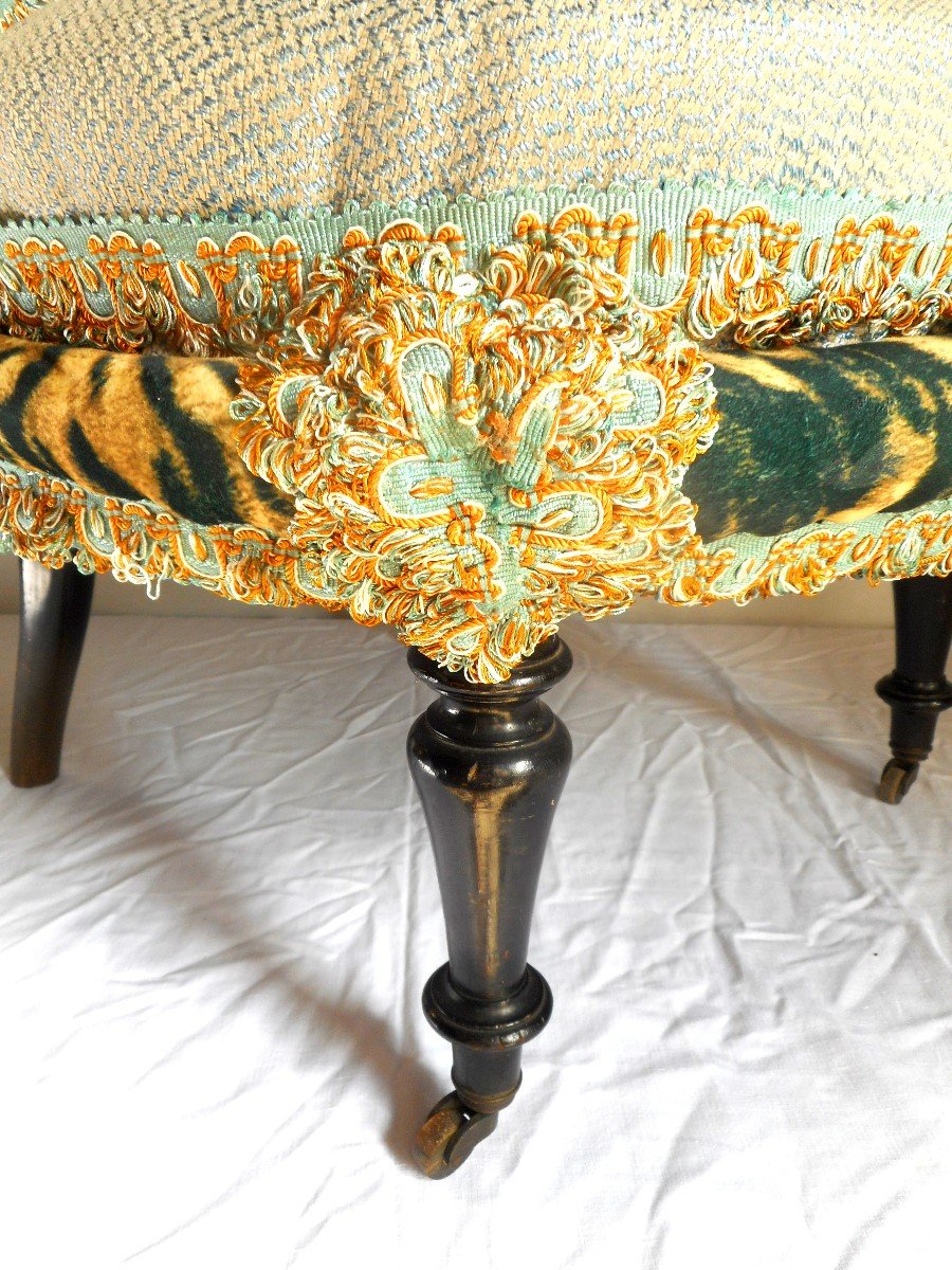 Pair Of Napoleon III Fireside Chairs-photo-5