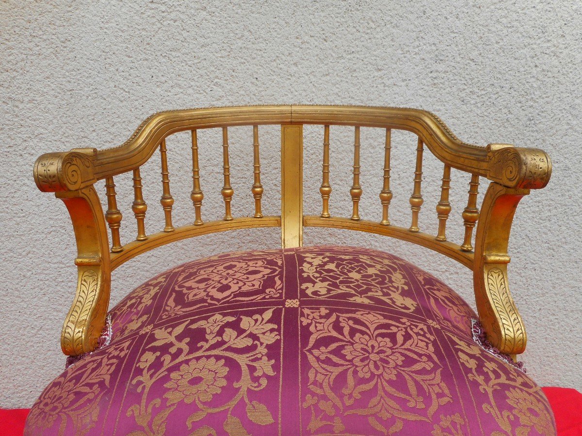 Fauteuil Doré époque Napoléon III-photo-2
