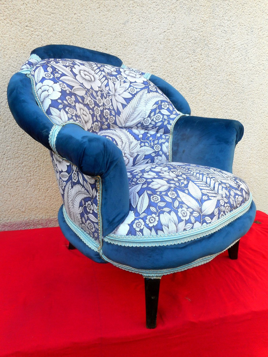 Paire De Fauteuils époque Napoléon III-photo-2