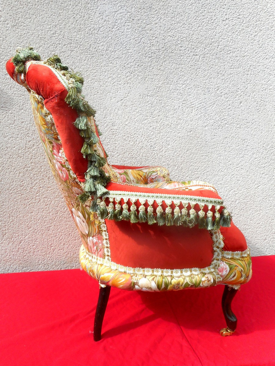 Ensemble De Salon Capitonné époque Napoléon III-photo-7