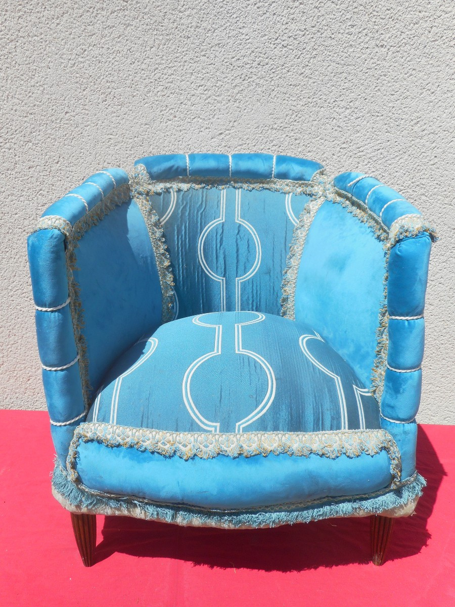 Pair Of Art Deco Armchairs -photo-3