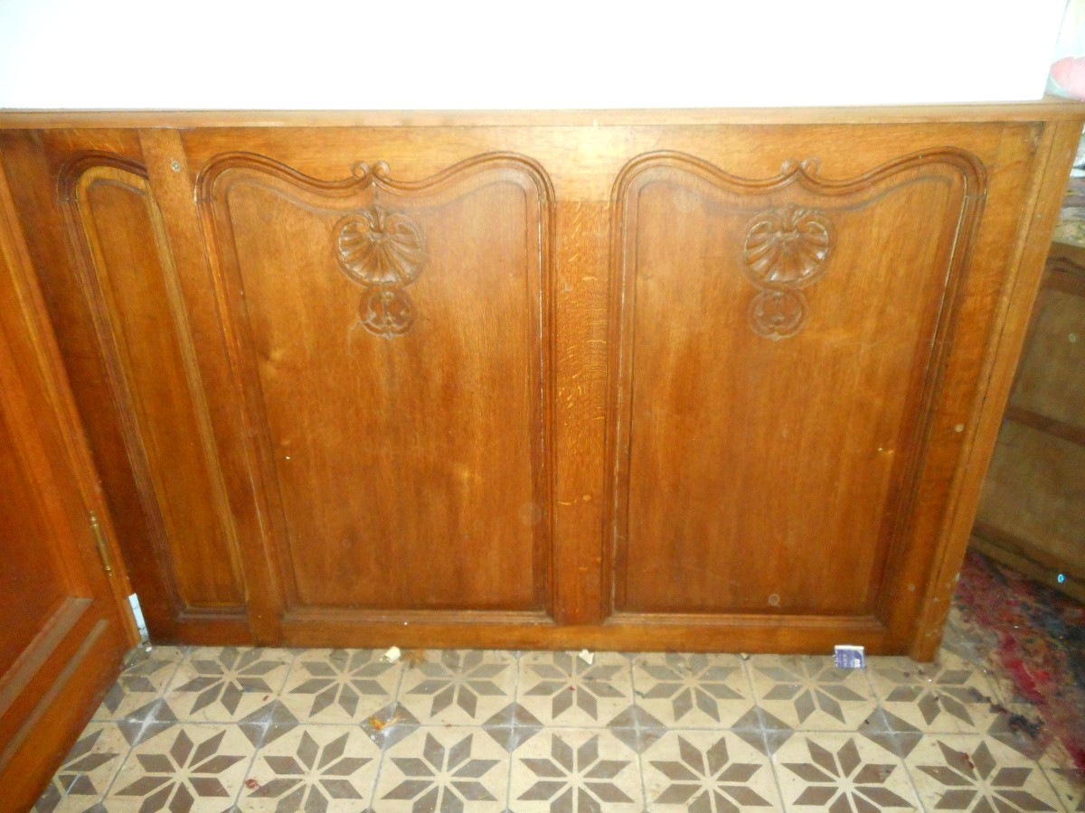 Ensemble de boiserie en chene époque fin XIXe-photo-7