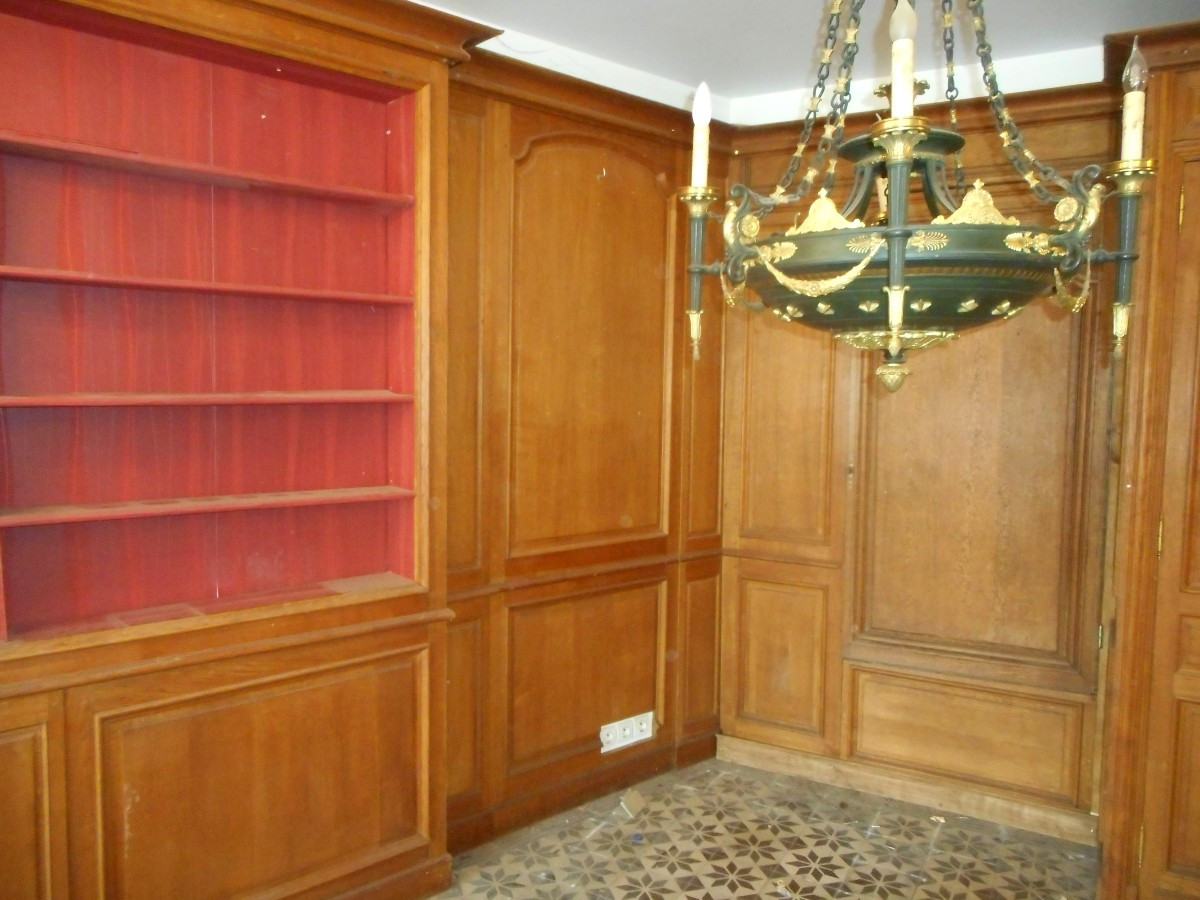 Ensemble de boiserie en chene époque fin XIXe-photo-8