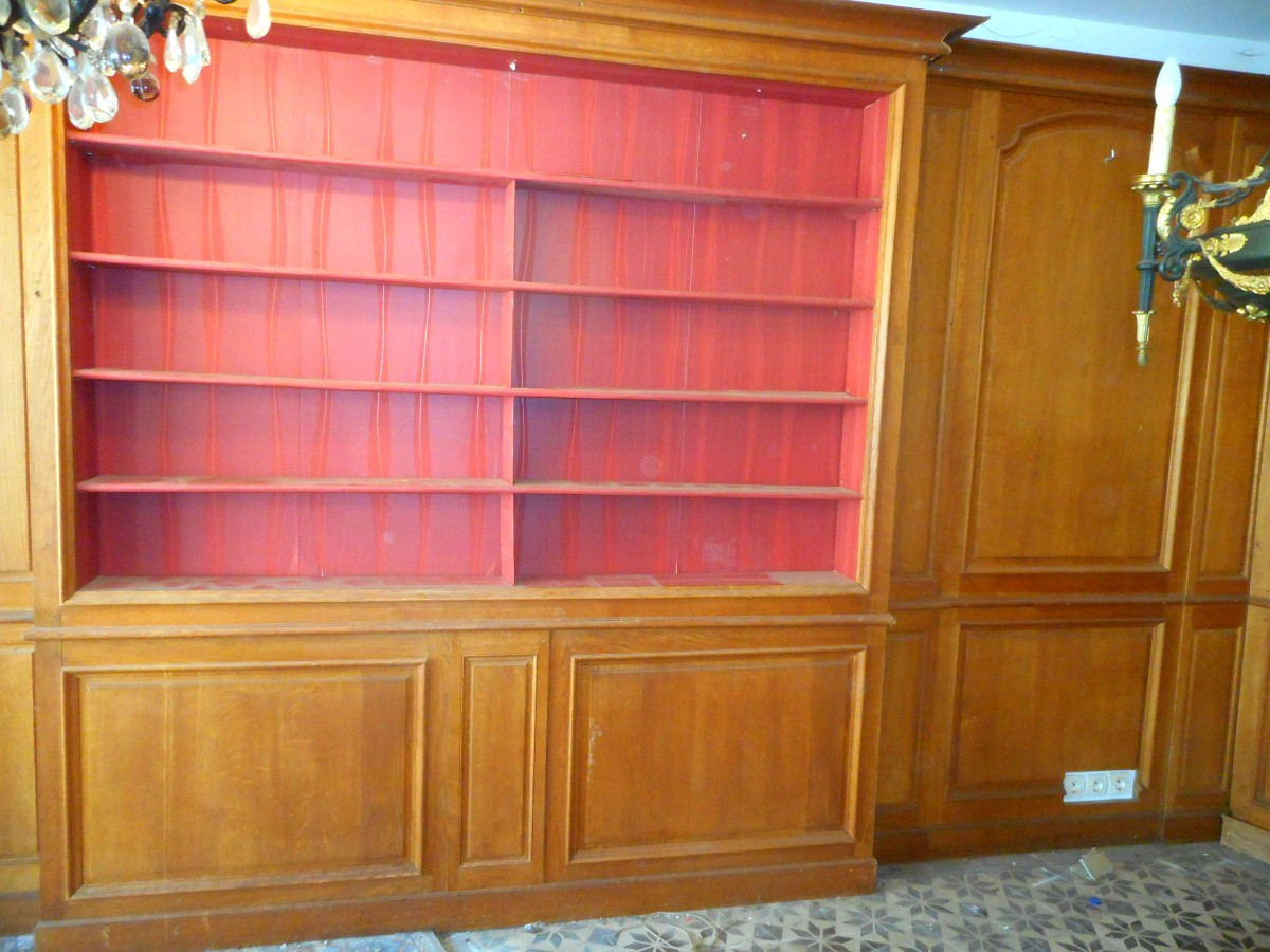 Ensemble de boiserie en chene époque fin XIXe
